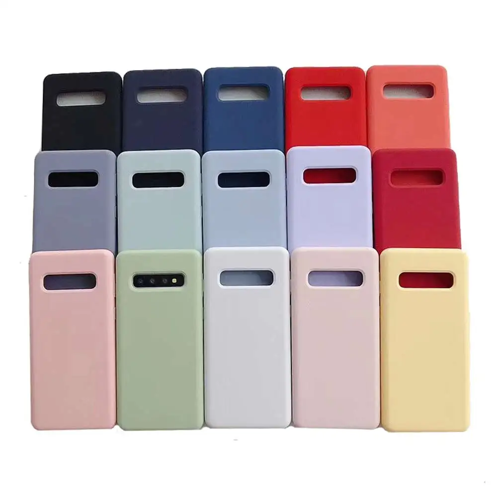 

Best Selling Liquid Silicone Cell Phone Case Cover For Samsung Galaxy S9 S10 Plus A30 50 60 70 80 Note 10, Customized