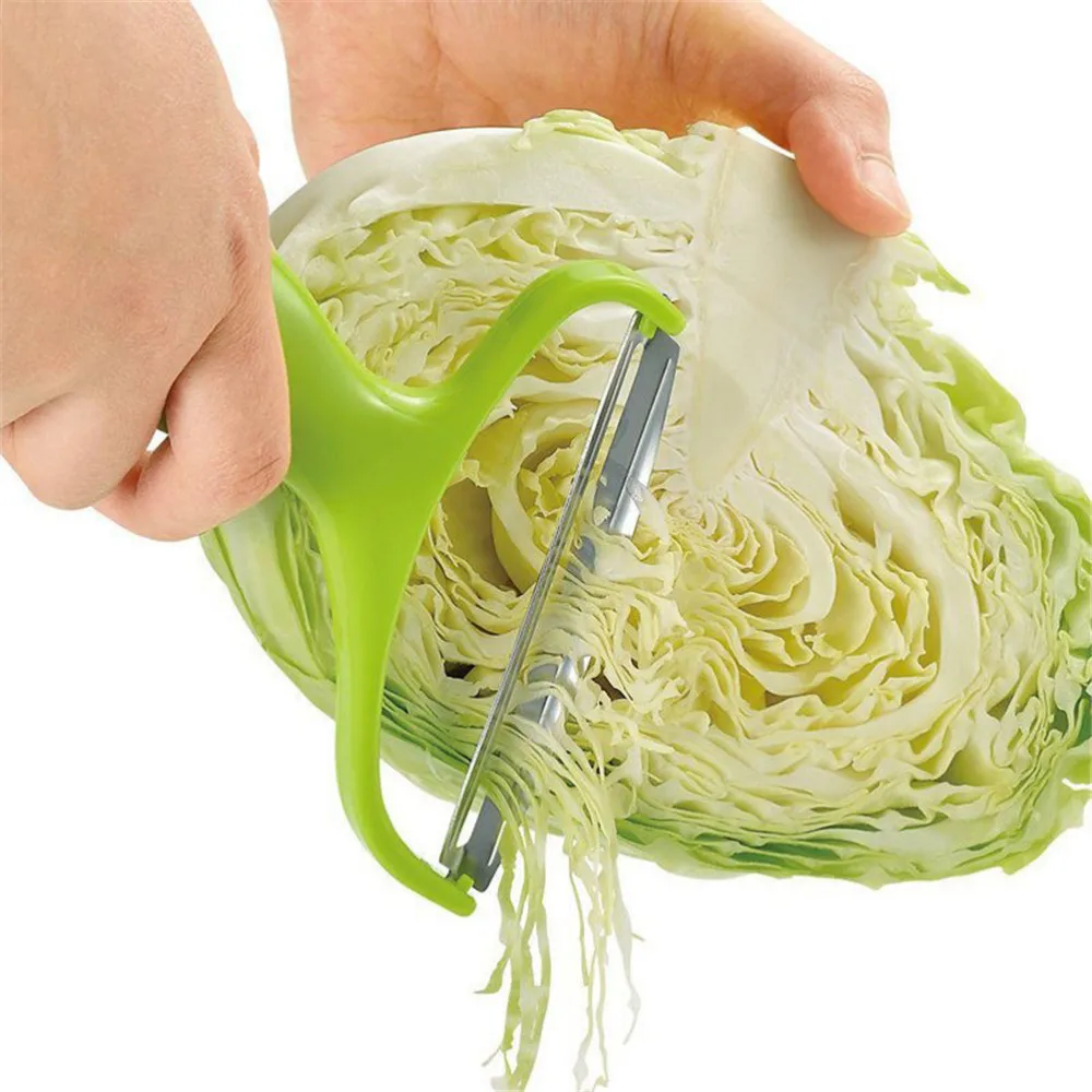 

Cabbage Wide Mouth Fruit Peeler Stainless Steel Knife Kitchen Tools Salad Vegetables Peelers Kitchen Accessories, As photo