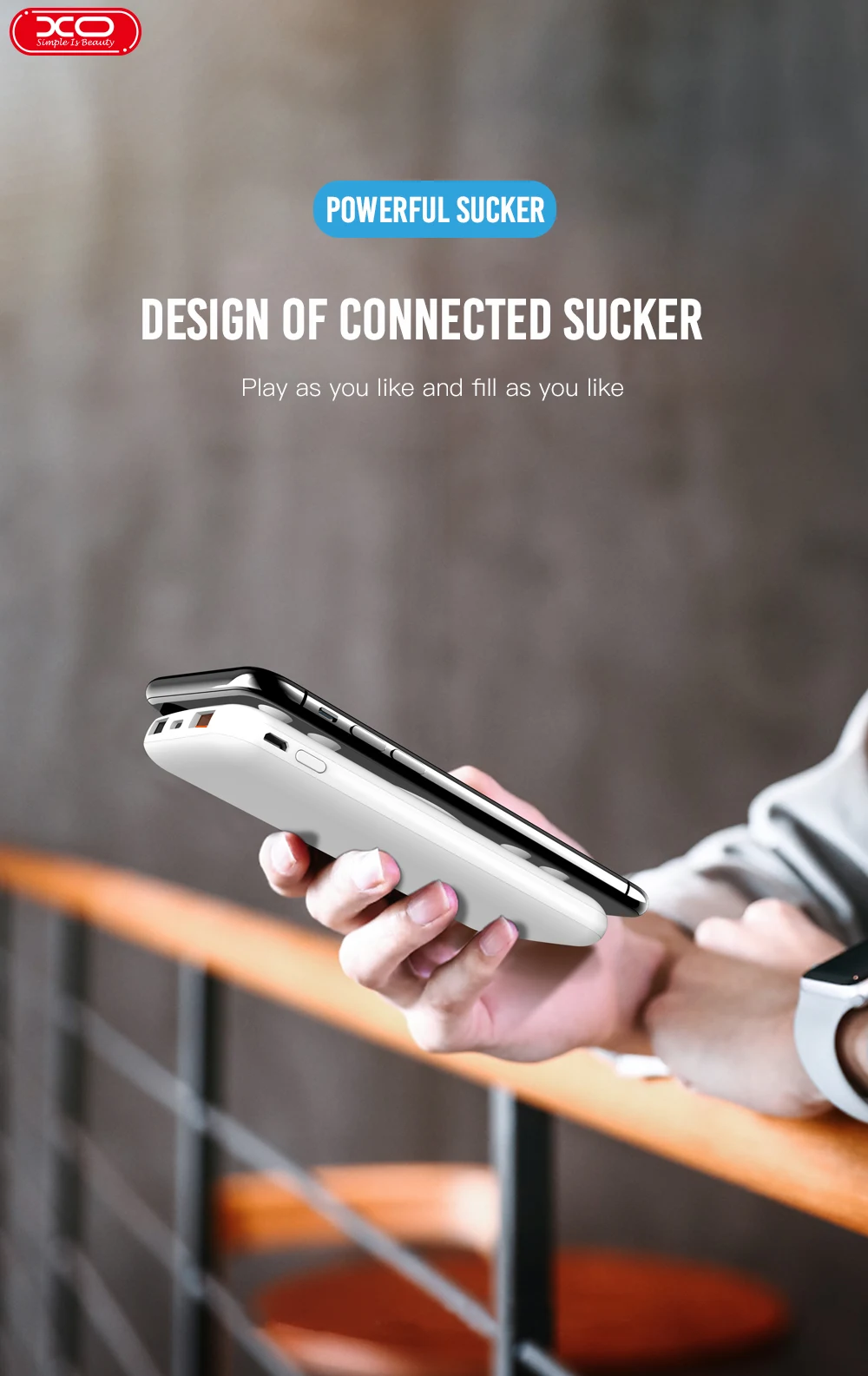 XO Hot Selling 10W wireless fast chargeing QC 3.0 PD charger for smartphone power bank - ANKUX.COM