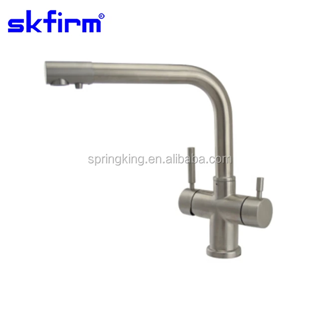 Brass Antique Kitchen Taps 3 Way Faucet For Home Ro Water Filter System