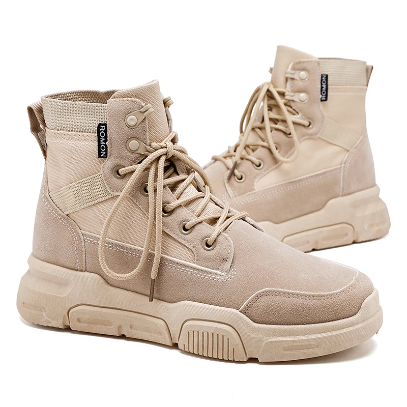 

Winter zapatillas hombre Rubber Outsole Martin Boots Mens Tooling Wolf Tide Boots