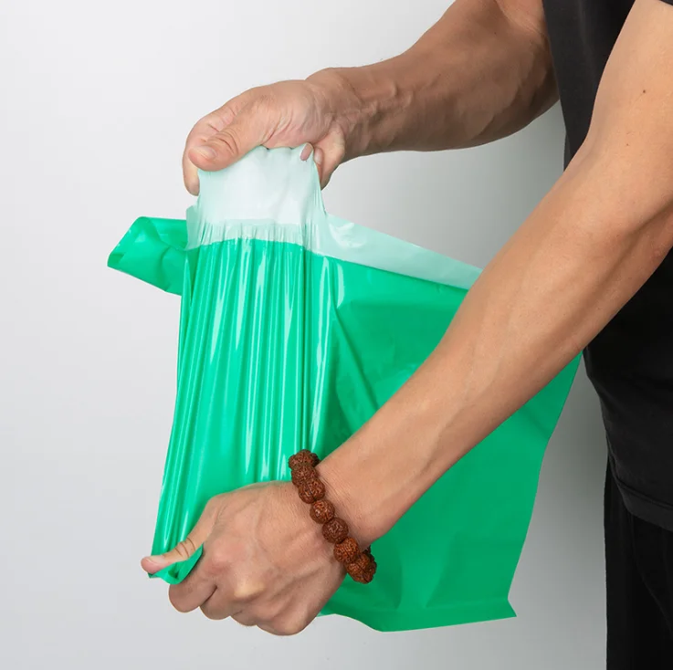 Custom Logo Black Matte Courier Bags Clothing Shipping Package Envelope