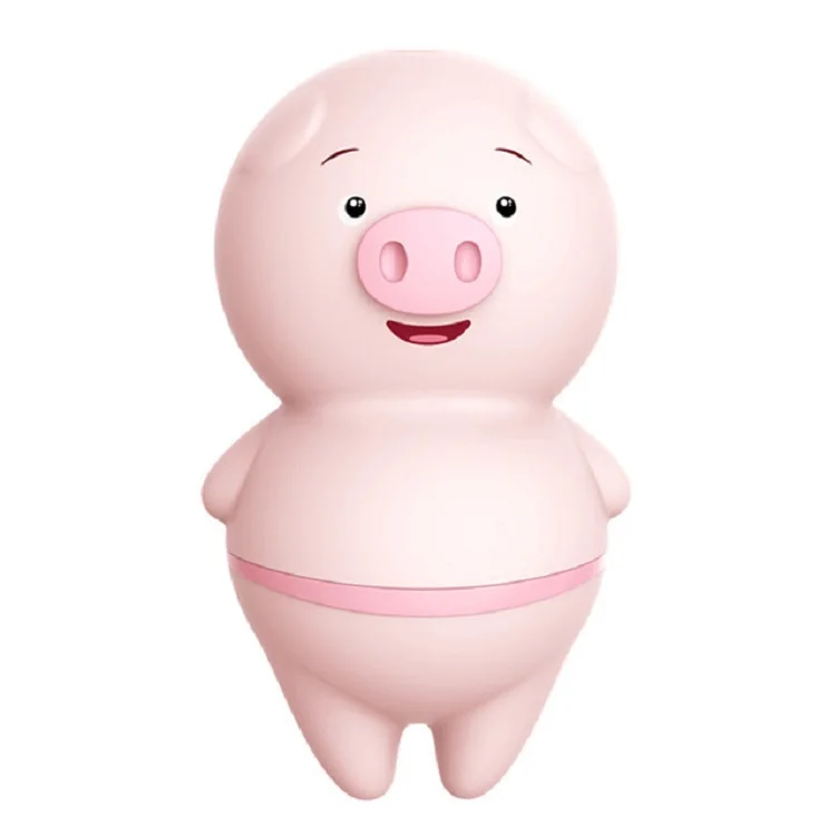 Lifestyle product shot of pink vibrator on neutral background