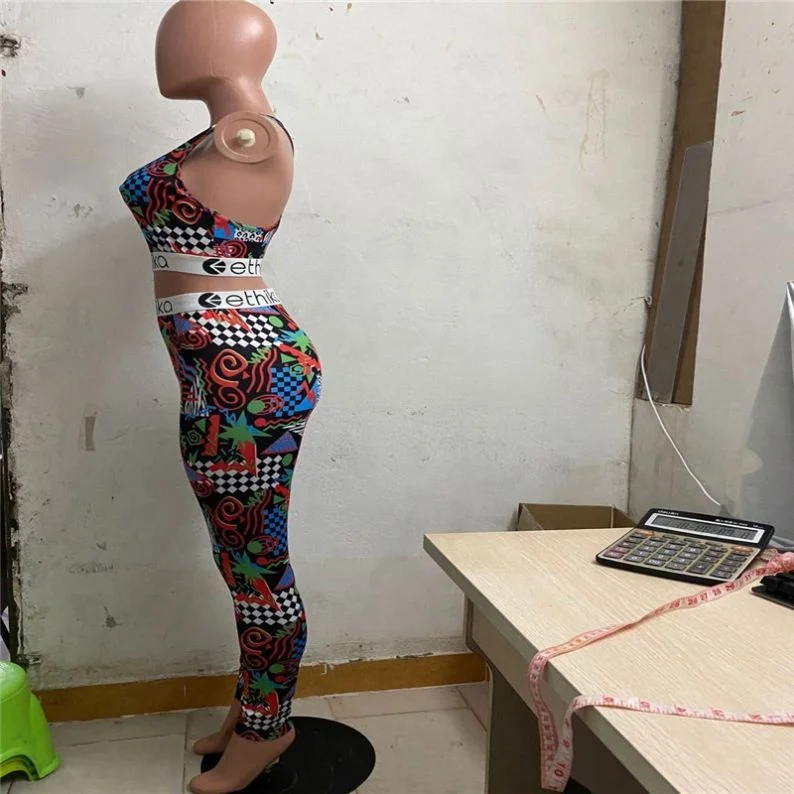 

Women Sexy Bra Sets European and American fashion Sexy Casual Letter Printed Suits in Stock, Picture