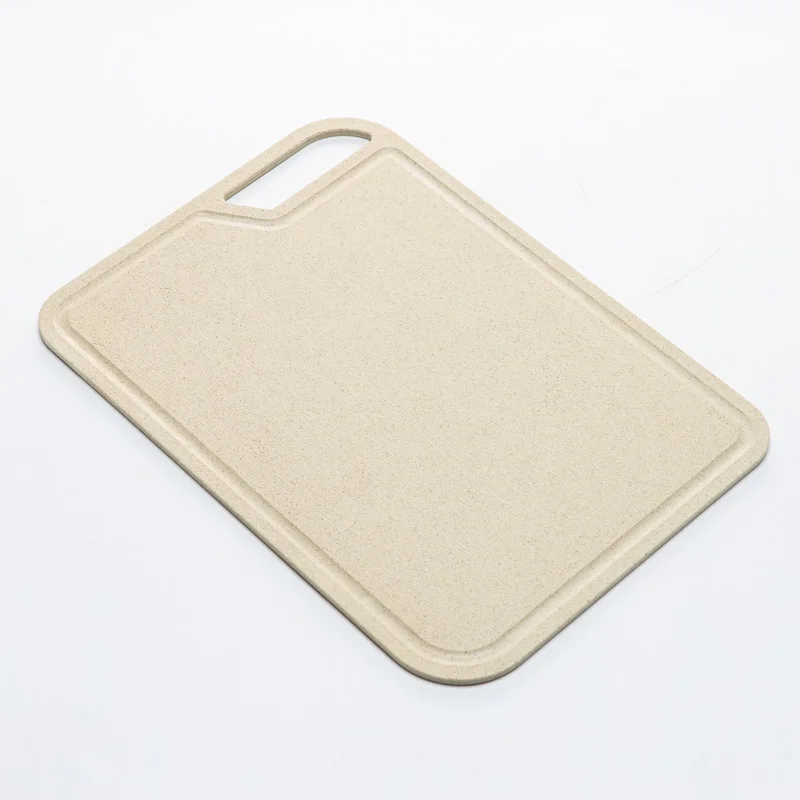 

Eco-friendly biodegradable wood fiber kitchenware tools cutting board, "wheat color+pink wheat color+blue"