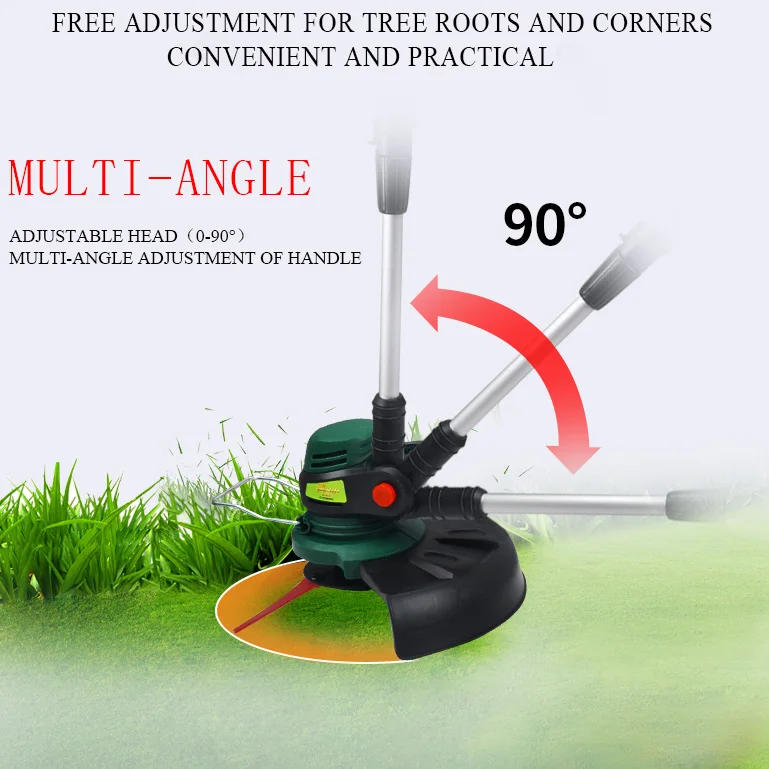 
Cordless Lithium Ion Battery Electric Plastic Blade Grass Trimmer 