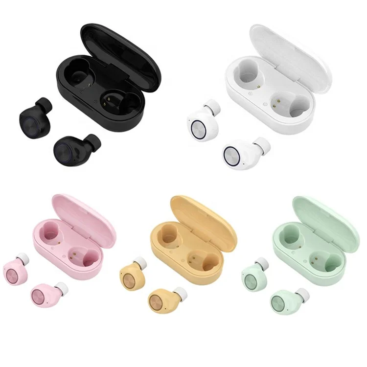 

Hot Selling Design Mini Earphone Earbuds Headphone Wireless Tws In Ear Earbuds Tw60 With Charging Case, White, black, pink, green, yellow