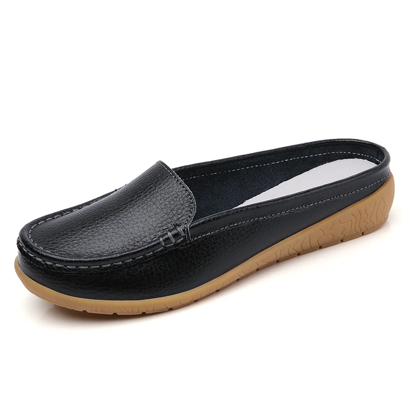 

Natural leather assorted women new collection 2021 flat ladies shoes