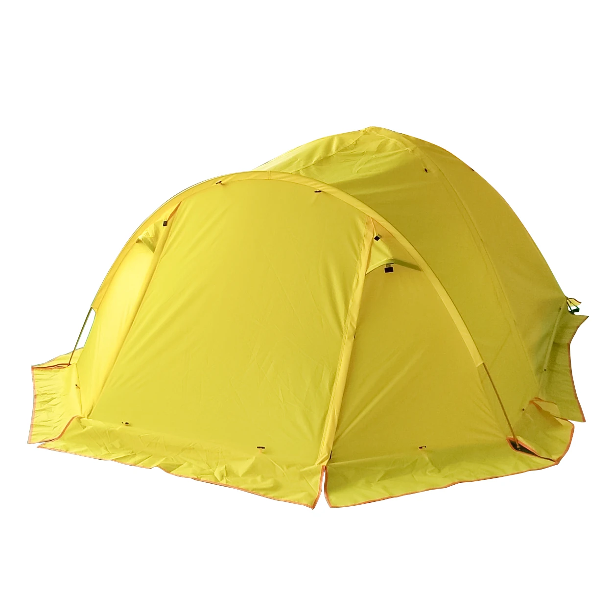 

6 Persons Waterproof Ultralight Hiking Camping Tent with Aluminum Poles, Yellow