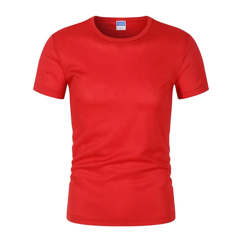 

Wholesale Custom Plain 100 Polyester Slim Fit tshirts Blank t shirts Man Printed Cheap Bulk Fitted Men's Simple dryfit t-shirts, Customized