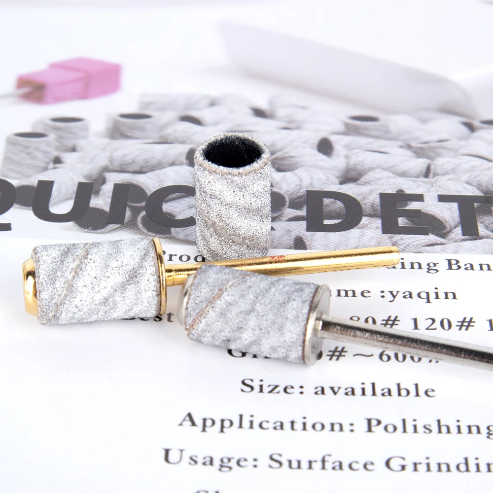 

Wholesale high quality sanding bands nail arbor band medium grit nail sanding band