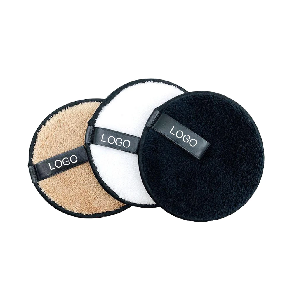 

Microfiber All Purpose Reusable Make Up Remover Cleansing Pads For Makeup Removing, White, pink, brown, black or custom