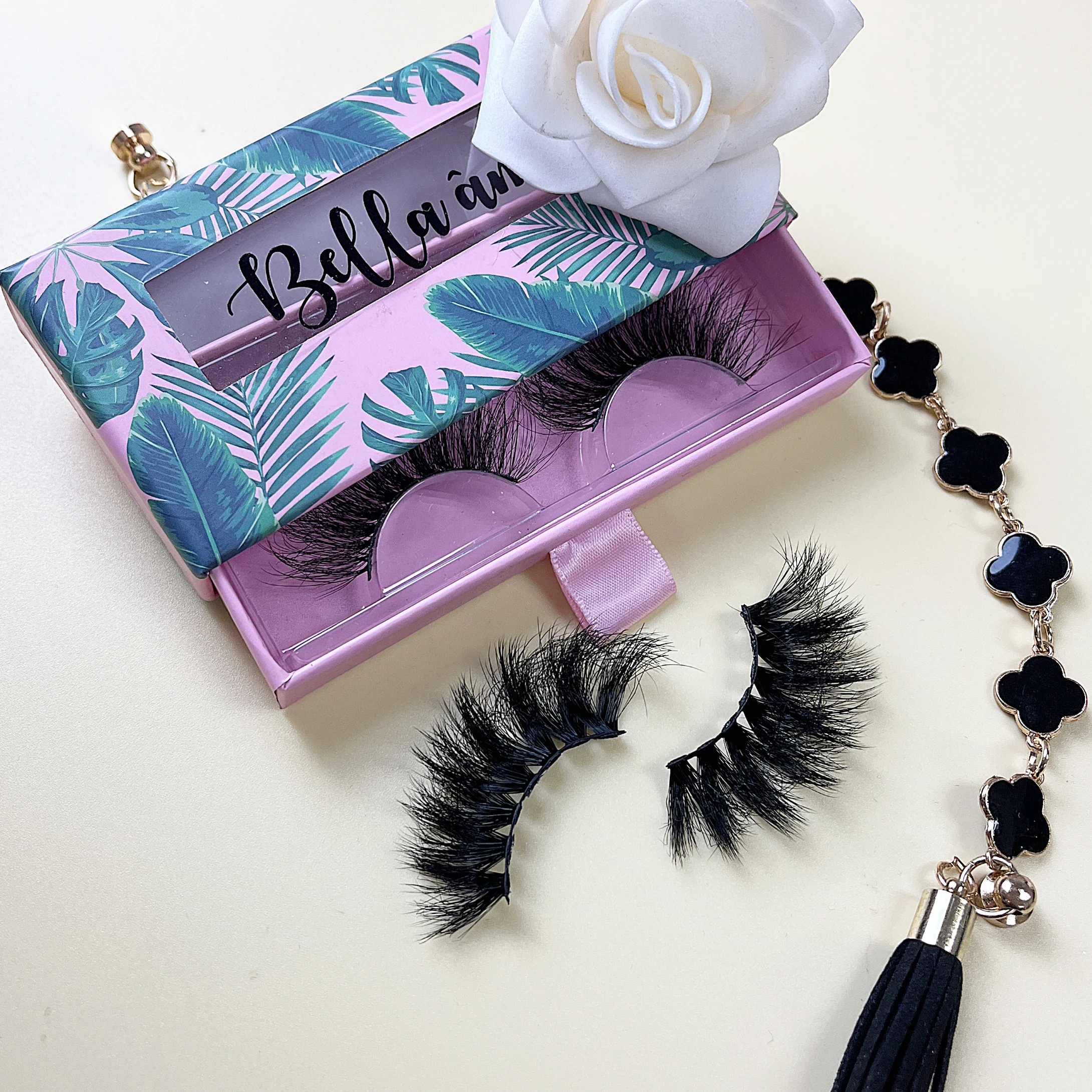 

Rich Sky Synthetic Eyelash Factory Price Wholesale Custom 3D Faux Mink Eyelashes