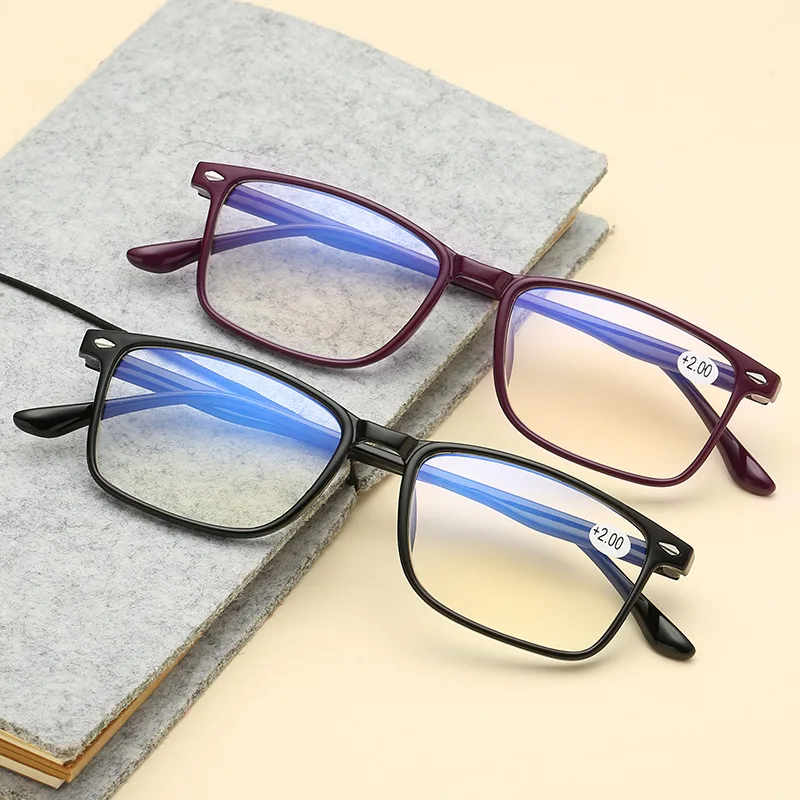 

Manufacturer supply anti blue light radiation TR90 elderly magnifying reading glasses magnifier men women reader glasses frame