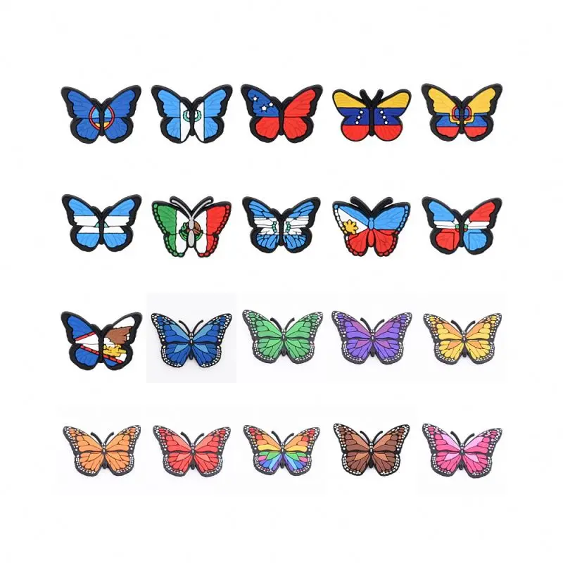 

2021 fashion butterfly decoration accessories designer beach shoe charms most popular, Picture
