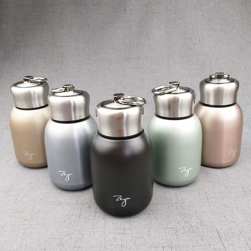 

Flypeak customized Frosted pot-bellied vacuum flask drinkware double walled stainless steel vacuum flask water bottle with lid, Customized color