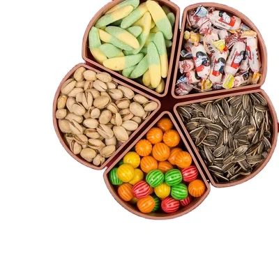 

Candy Box Living Room Plastic Snack Tray Compartment Moisture-proof Fruit Tray
