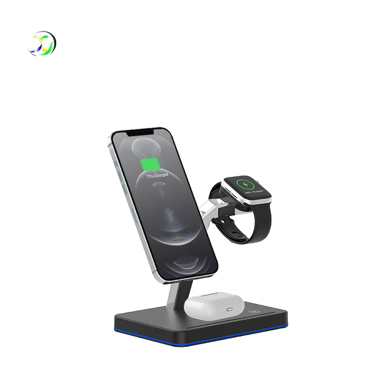 

15w QI 3 in 1 Wireless Charging Stand 15W Qi Fast Wireless Chargers Station