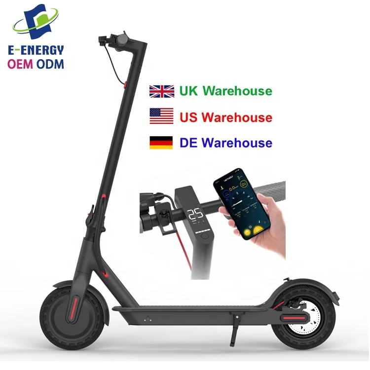 

DDP Duty Free US Stock 36V 350w Cheap Scooters Bike Xiaomi Kick Powerful Adult 2 Wheel Foldable Fast Electric Scooter, Black