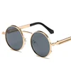 Luxury Round Steampunk Coating Glasses Vintage Retro Lentes Male Sunglasses