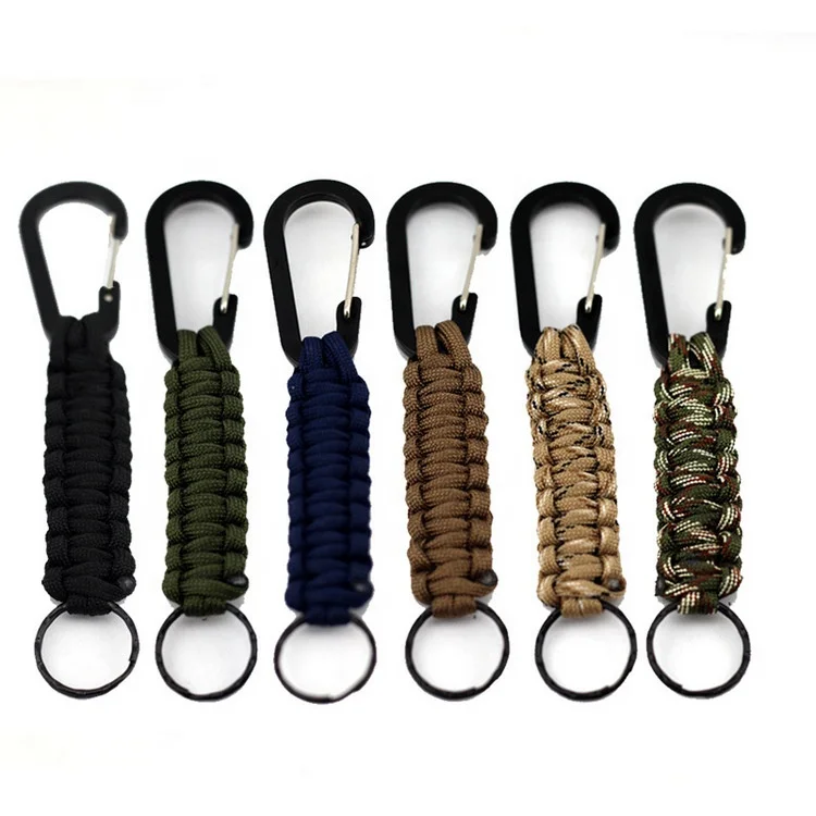 

Outdoor mountaineering survival chain seven - core umbrella rope woven key chain