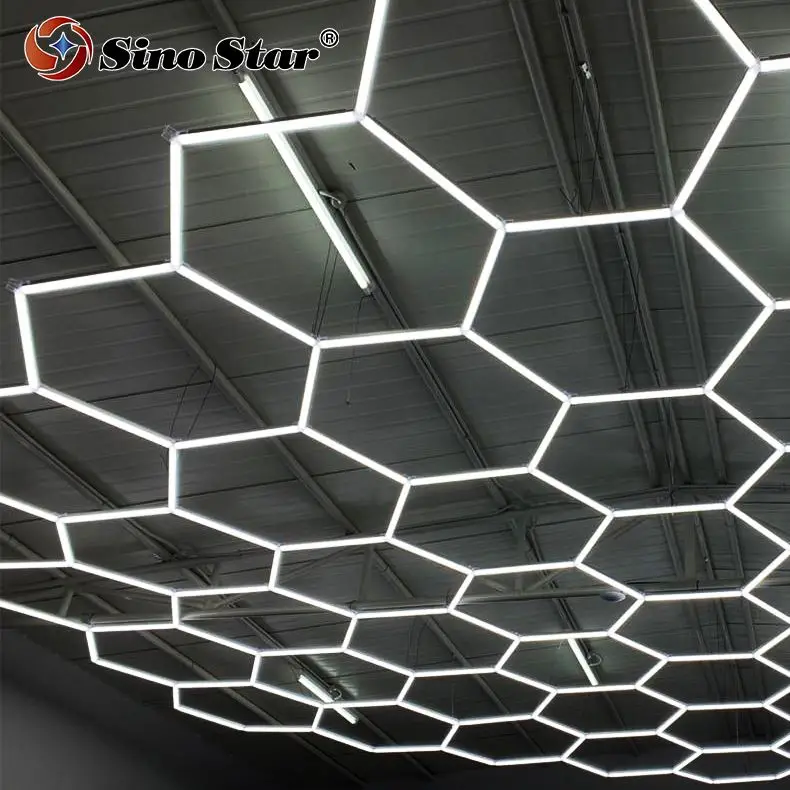 

Car detailing shop 110-120lm/w popular in United States hexagon led panel light