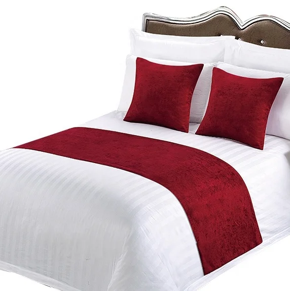 Luxury Hotel Bed Throws Bed Scarves And Bed Runner Design For Sale With