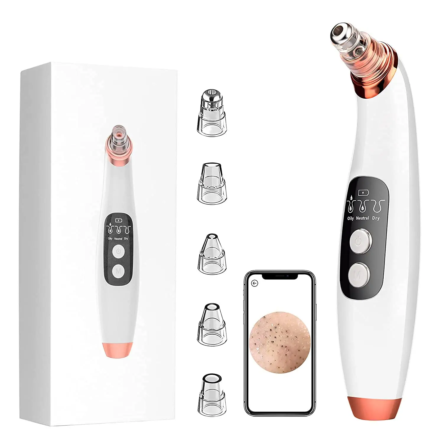 

Eco-fridenly Material Blackhead Remover Vacuum Black Head Remove With Camera