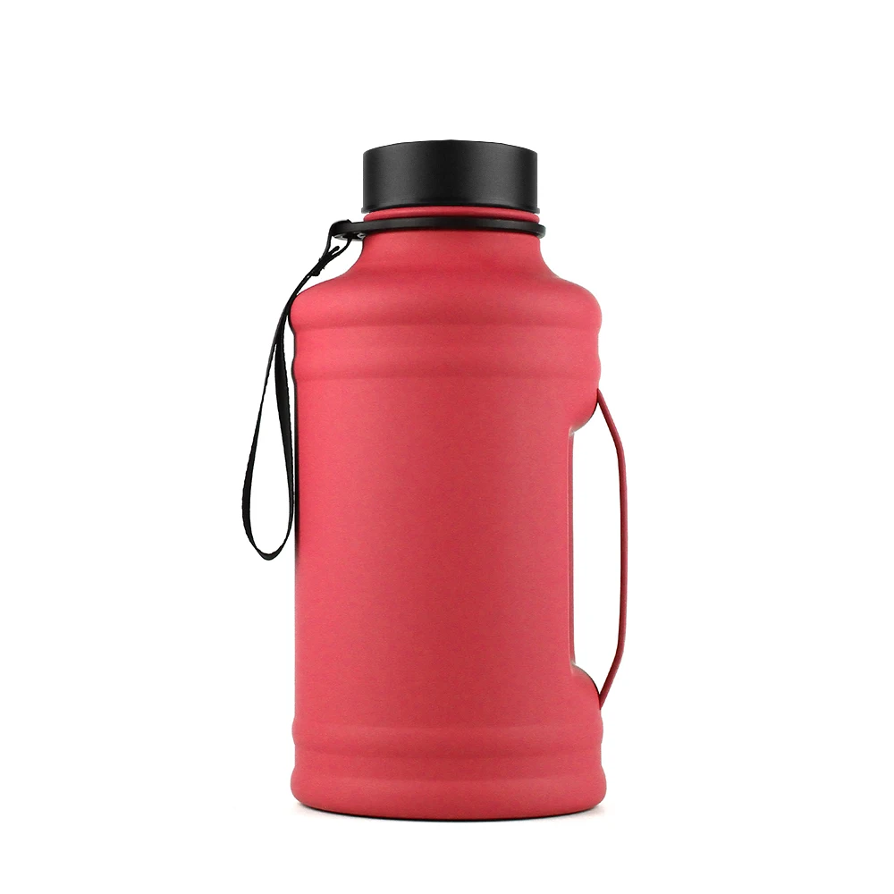 

New product stainless steel water bottle with handle portable bottle custom logo custom color, Customized color