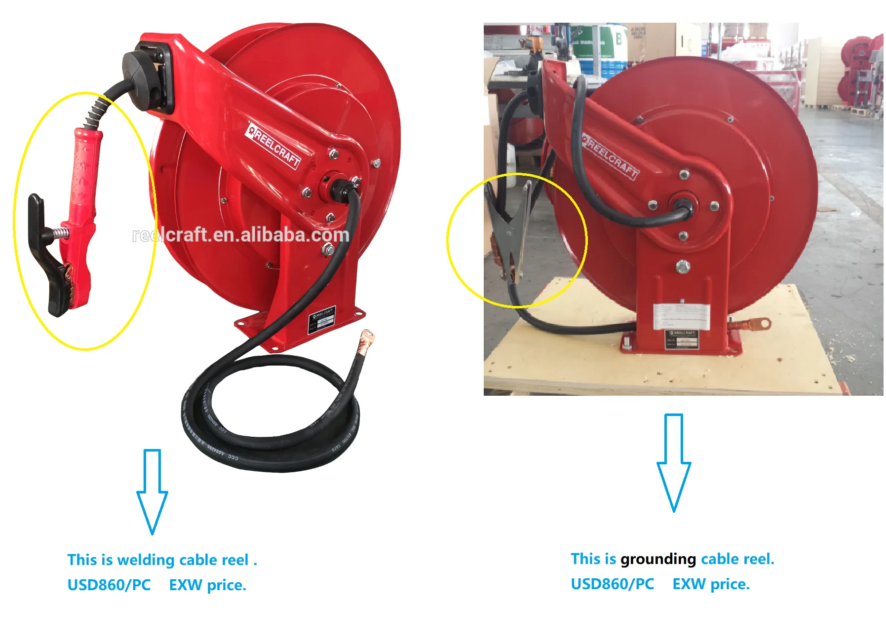 Wc7001spring Retractable Cable Welding Reels Reelcraft Buy Cable