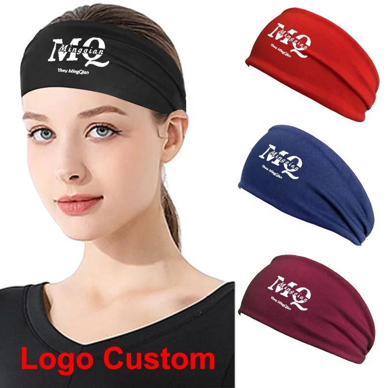 Wholesale New fashion Headband comfortable elastic Sweatband Designer silk sports headband