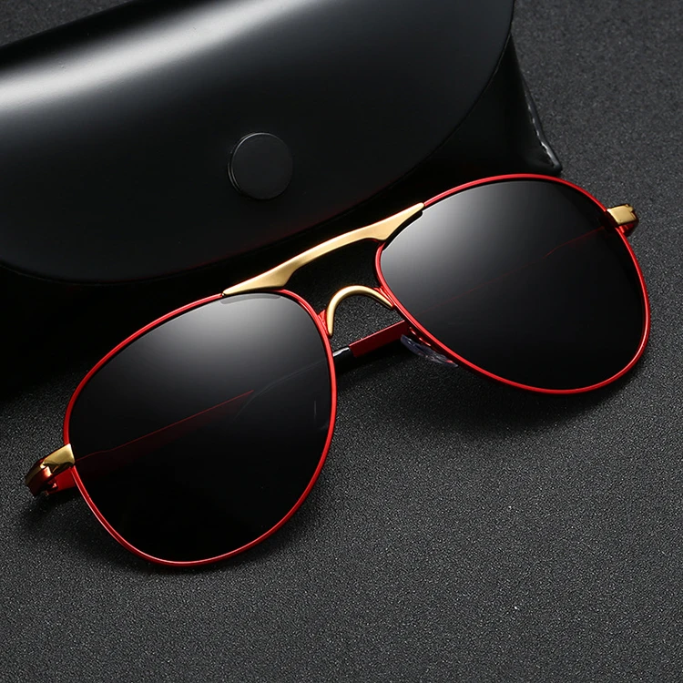 

Wholesale Custom Fashion Sun Glasses Design Vintage Black Shades Sunglasses Metal Frame 2021 for Men, Picture