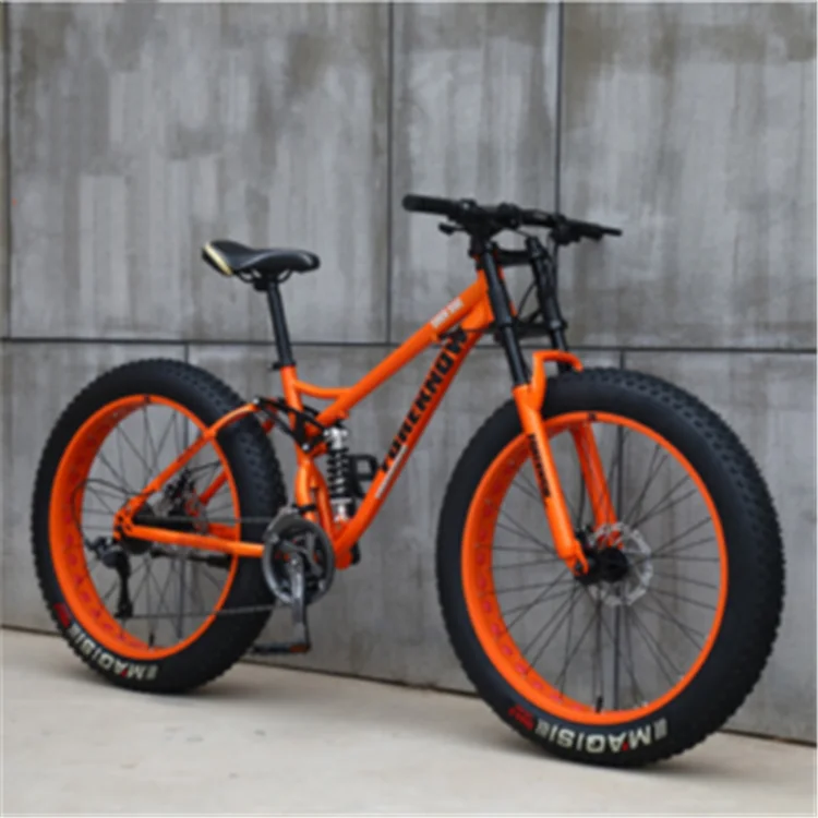 

China factory 26 inch 21 speed mountain bike carbon steel frame material bicycles fat tire in stock, Customized