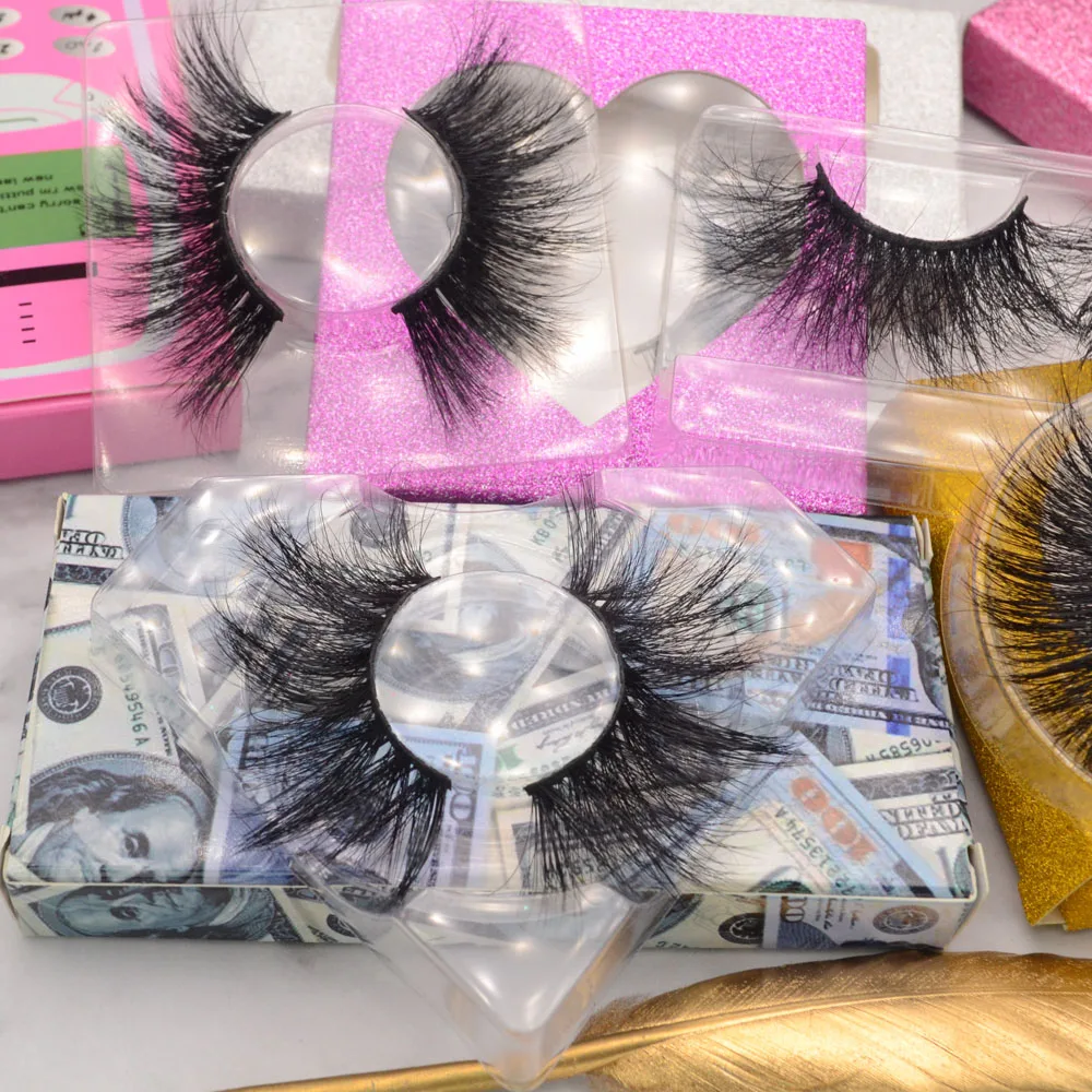 

Fluffy mink lashes full strip lashes dramatic eyelashes 100% crutely free 25mm mink fur eyelashes wholesale, Natural black