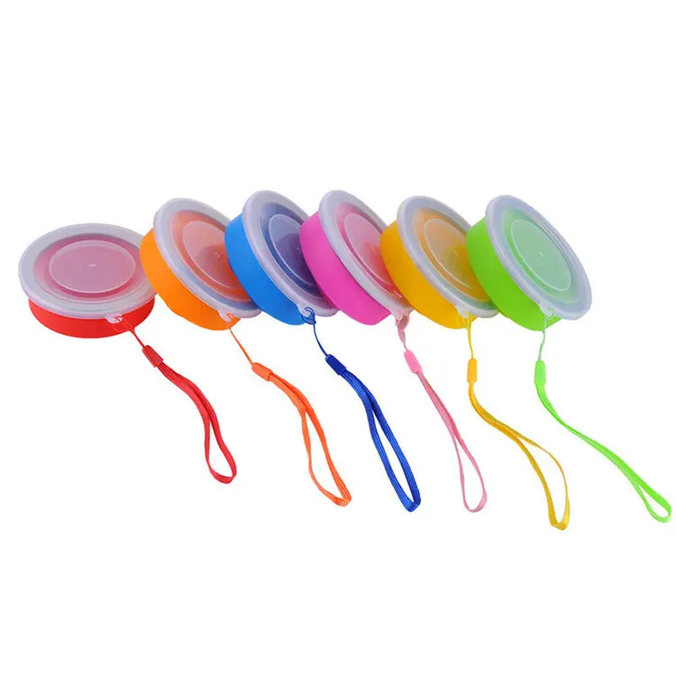 

Portable Silicone Outdoor Travel Telescopic Retractable Collapsible Folding Thermos Drink Water Bottle, As pic