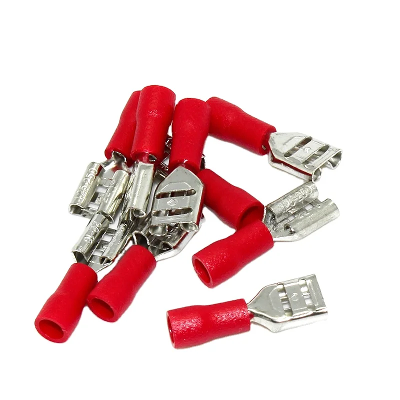 

FDD1.25-250 Female Insulated Electrical Crimp Terminal for 0.5-1.5mm 2 wire Connectors Cable Wire Connector Terminal AWG 22-16