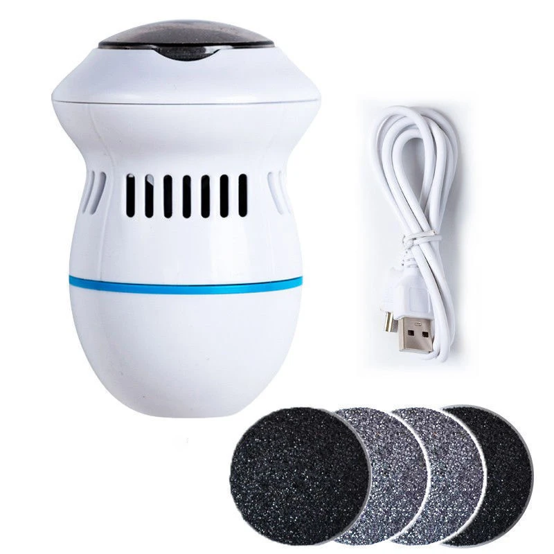 

Electric Foot Grinder with Automatic Vacuum USB Rechargeable Two-speed Adjustment and 4 Grinding Heads Callus Dead Skin Removal