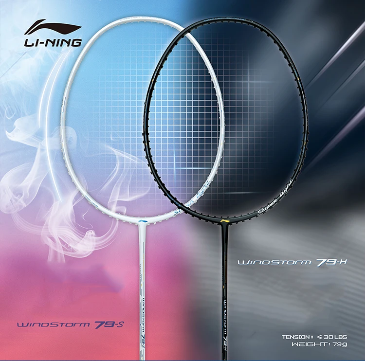 

new style Windstorm 79S/ 79H super light 79g full carbon Badminton Racket Racquet