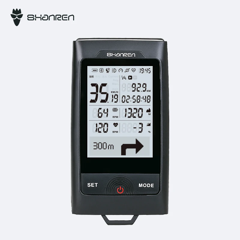 

USB rechargeable CREE led Bluetooth ANT+ GPS bike computers