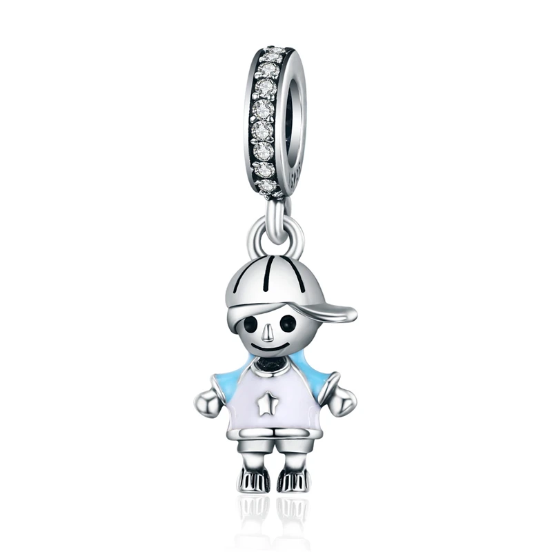 

SCC544 Popular Selling Little Boy Charm 925 Sterling Silver Charms Jewelry Accessories