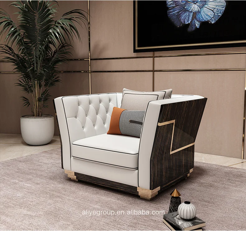 Modern Living Room Fabric Wooden Frame Comfortable Sofa for Home ...