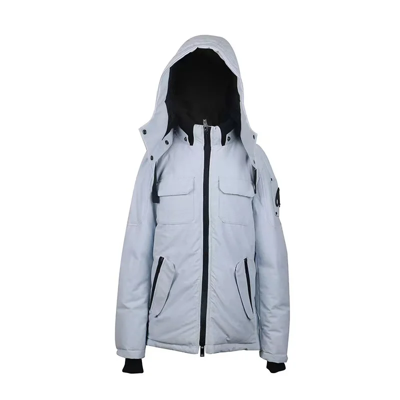 

Wholesale Women Winter Down Coat Canada Moose Trim Hood Jackets