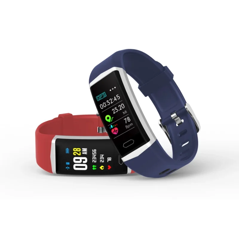 

0.96 inch B5 BT smart watch fitness mobile wristband heart rate monitoring bracelet smart watch female mobile phone, Black