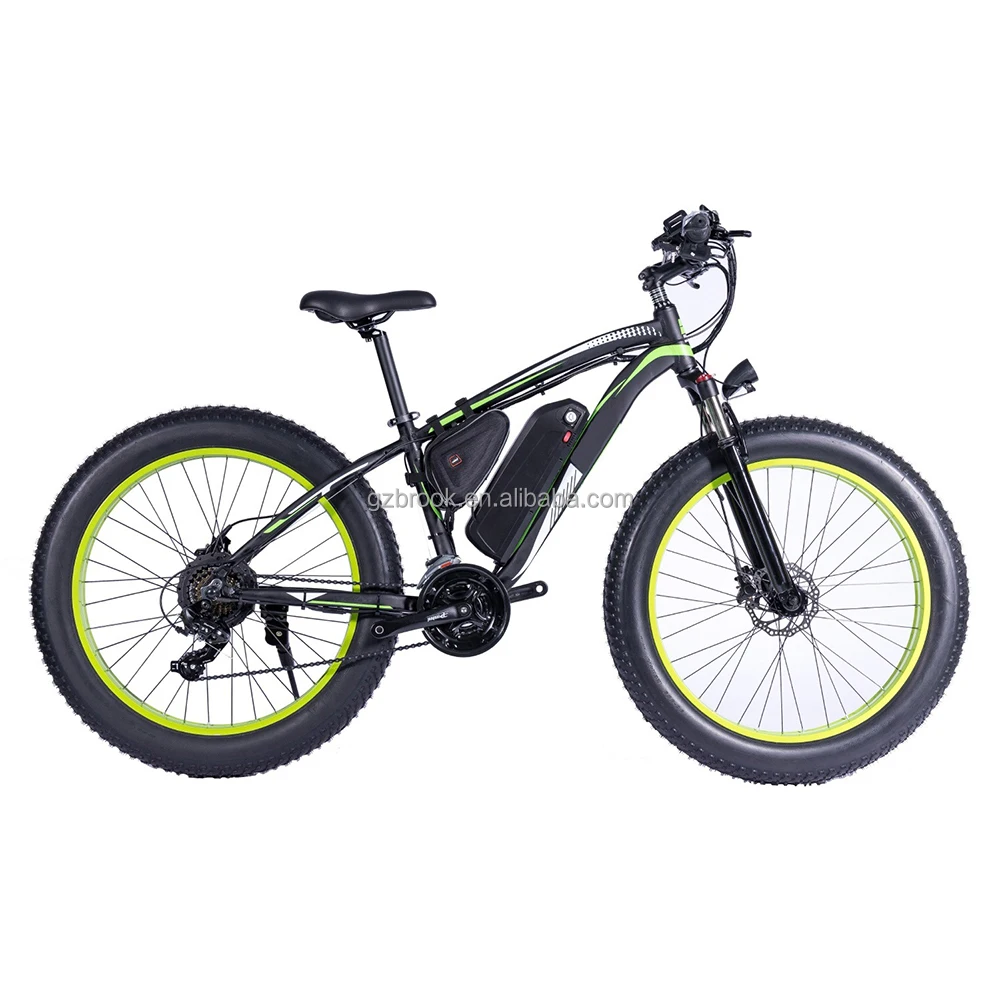

Dropshipping Amazon hot selling 48v 750w 1000w motor e-bike fat tire mountain bike fatbike 26 inch snow electric bicycle bike, Black green