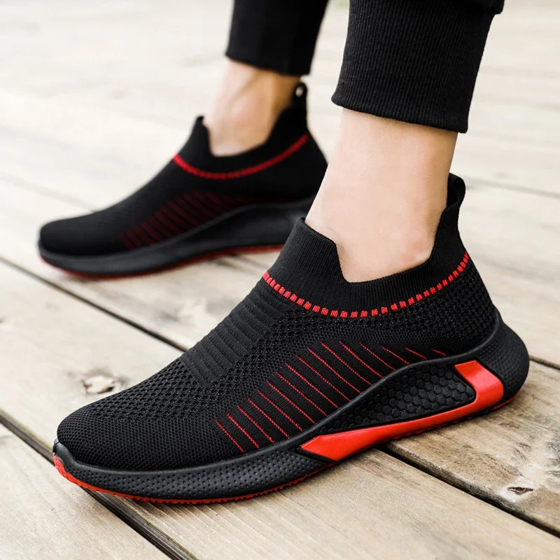 

2022 spring and summer new sports shoes cross-border custom breathable sports shoes men