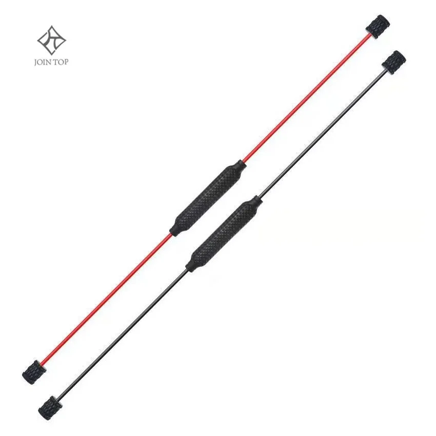 

Jointop 160*1CM elastic rod Phyllis Tremble Yoga Wand Glass Fiber Yoga Vibrating Filet Stick, Black/red