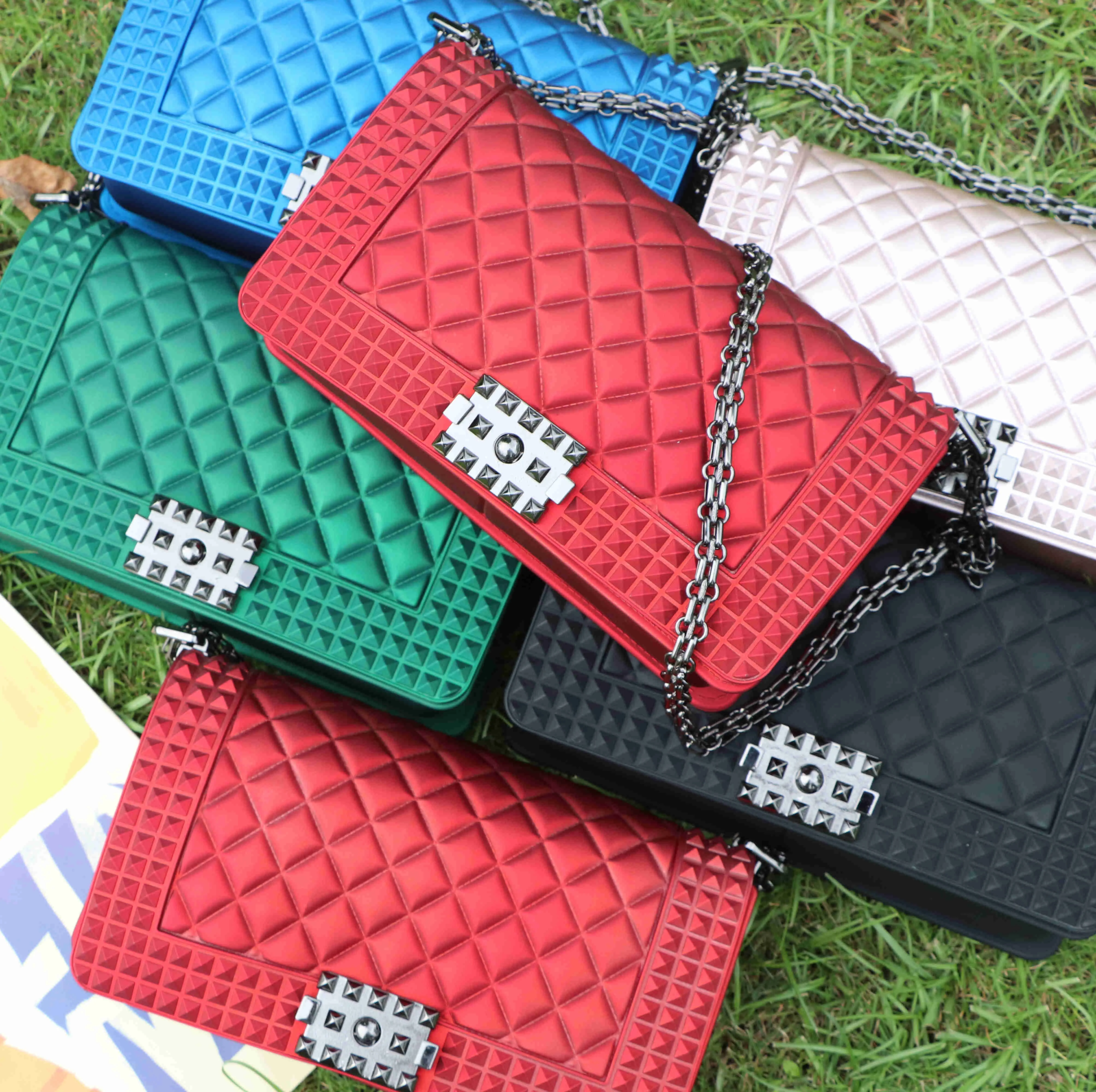 

2020 womens jelly bag handbag ladiex luxury purse chain bags fashion branded purse handbags