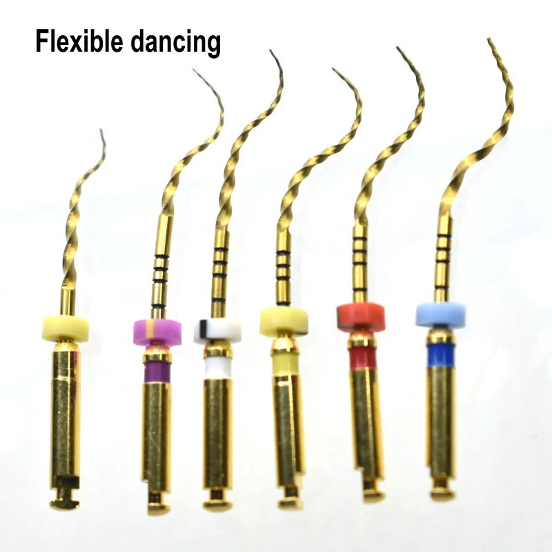 
Dental superfiles gold flexible files heat acticvation root canal files 25mm niti instrument SX-F3 dentistry tool instrument 