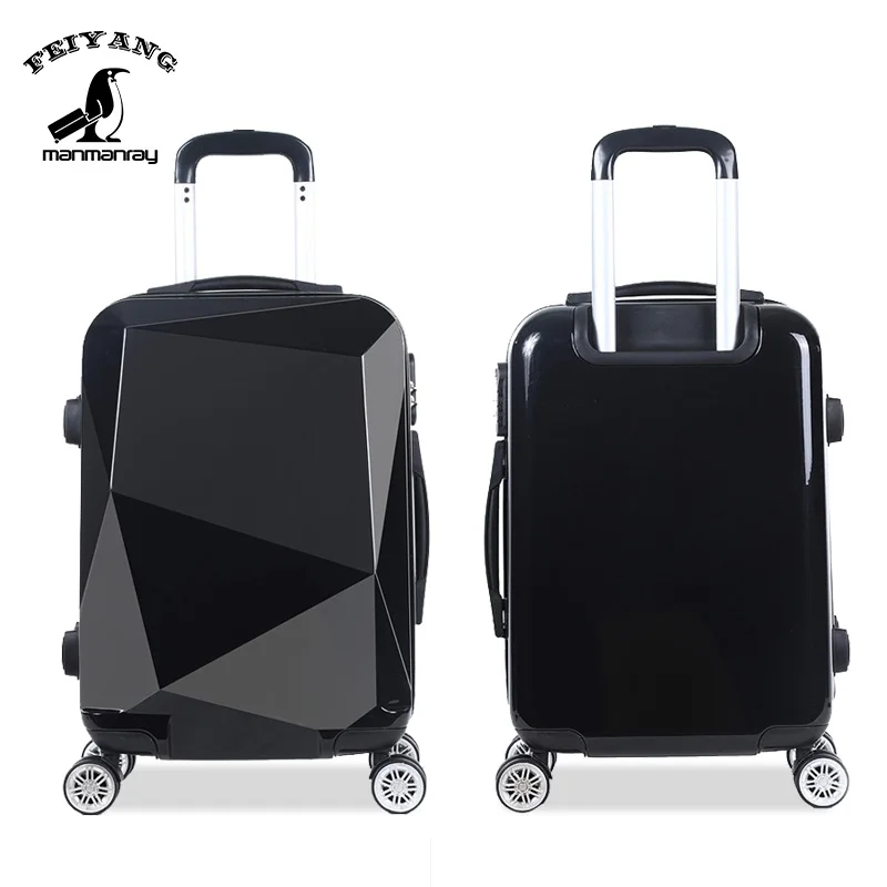 

Hot Sale Luxury ABS PC Waterproof Diamond Travel Suitcase Sets Smart Luggage, Customized color