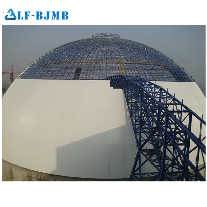 Купольные хранилища. Растяжки на куполе. Система хранения "купол". Steel Dome structure.